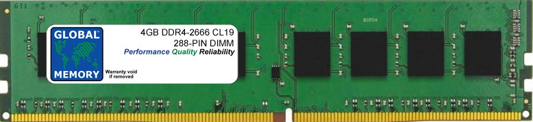 4GB DDR4 2666MHz PC4-21300 288-PIN DIMM MEMORY RAM FOR HEWLETT-PACKARD PC DESKTOPS